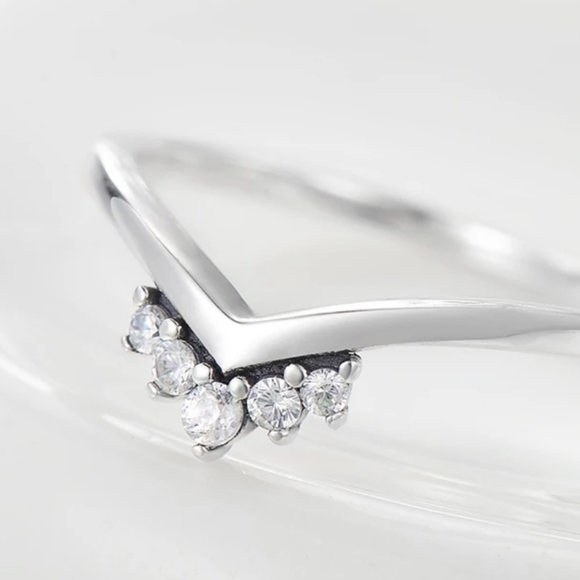 925 Sterling Silver Cubic Zirconia Stackable Enhan - Picture 5 of 8